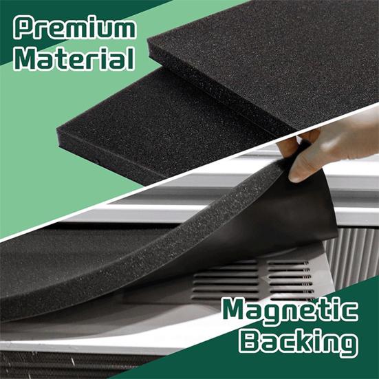 Yousheng 2 шт. Чехол для оконного кондиционера, Подкладка для предотвращения капель, Шумопоглощающий барьер, Защита кондиционера с магнитной подложкой для установки в помещении, в спальне