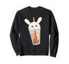 Cute and Adorable Anime Rabbit Bubble Tea and Milk Tea Lover Sweatshirt