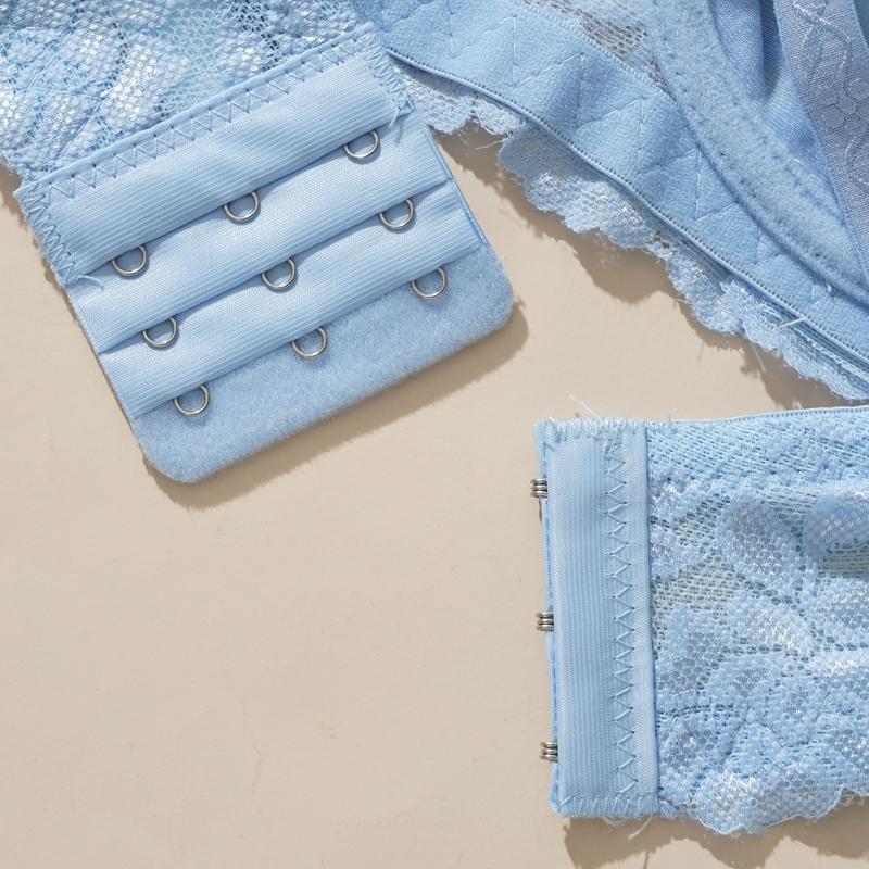 Delicate Lace Plus Size Push Up Bra Breathable Ultra-thin Lining Sponge-free Bra for Women 36-44 BC Cup Have Steel Ring