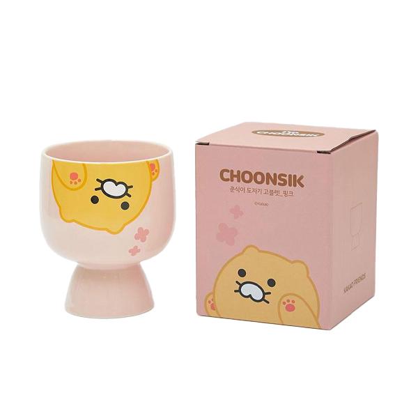 Керамический бокал Chunsik 360 мл, розовый, 1 штука, лучший персонаж Кореи