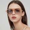 A Pair of Pc New Double-beam Polygon Sunglasses Online Celebrity Retro Anti-ultraviolet Sunglasses
