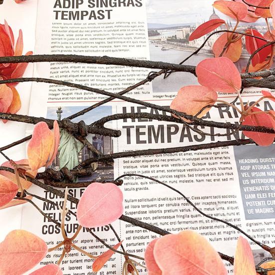 Искусственные осенние листья на стеблях Реалистичные поддельные ветки с листьями для вазы Искусственные растения ветки для дома стола Осенний фестиваль Рождество День благодарения Декор