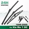 For Kia Rio 1 DC 1999-2005 2000 2001 2002 2003 Wiper Front & Rear Wiper Blades Windshield Windscreen Window Brushes 21"+18"+14