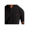 Polo Ralph Lauren Logo Embroidered Striped Trim Casual Short Sleeve Polo Shirt Men Polo Shirts Black 710842621-001
