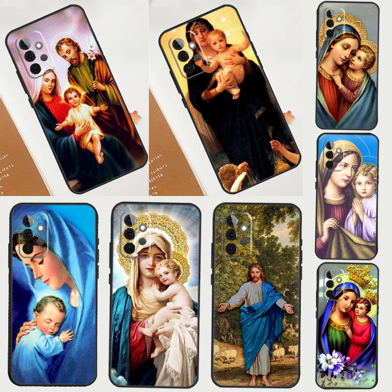 Religious Mary and Jesus Case For Samsung Galaxy A32 A16 A55 A06 A05 A36 A26 A54 A34 A14 A22 A52 A35 A15 A53 A13 A56
