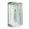 Arc-Shaped Integrated Shower Room with Warm Air and Water Barrier