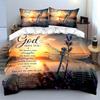 Dragonfly with Bible Verses Floral Bedding Bedding set (1 duvet cover, 2 pillowcases, duvet not included)