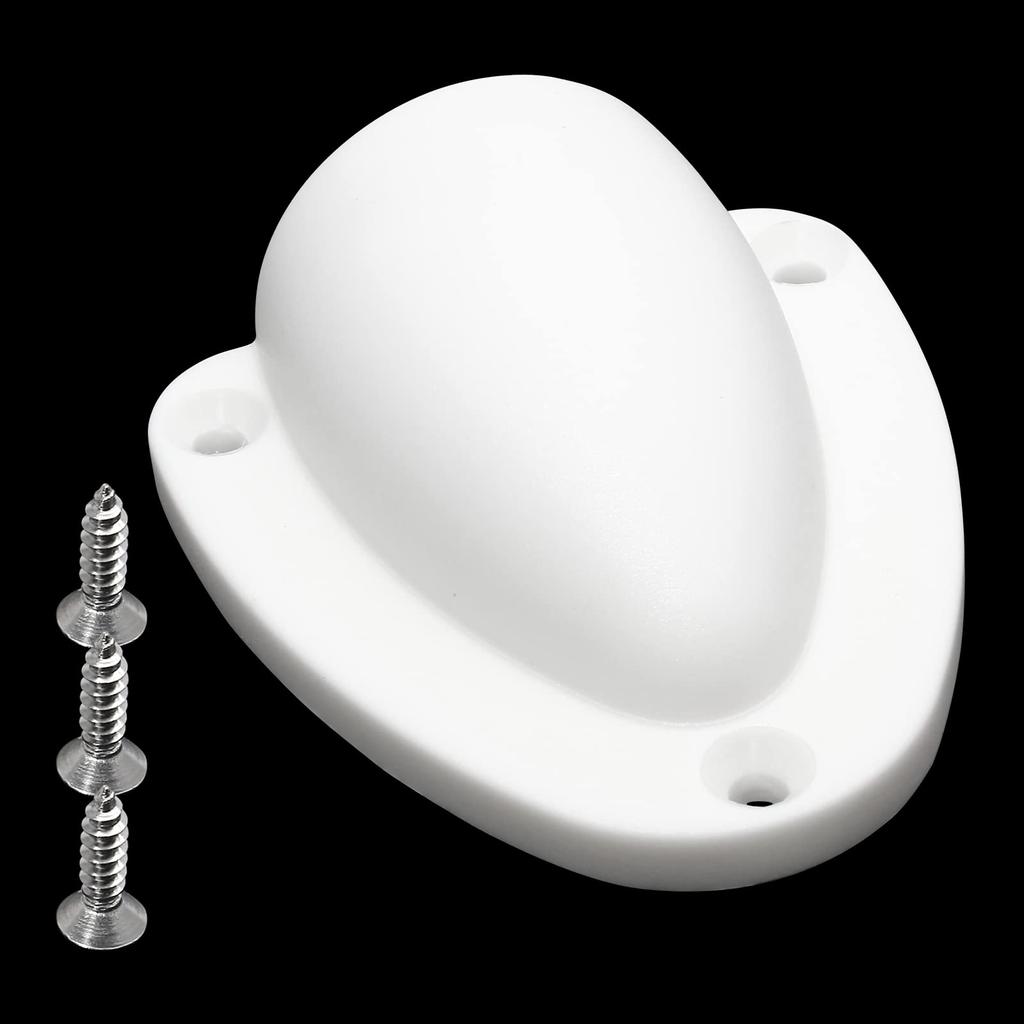 HARSKIYER 2pcs 3" Nylon Marine Wire Cable Vent Cover White Boat Transducer Wiring Cover