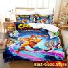 3D Печать Игровой Комплект Постельного Белья Crash Bandicoot Пододеяльник Простыня Печатный Комплект Постельного Белья Наволочка Полный Queen King Размер Одеяло Спальня