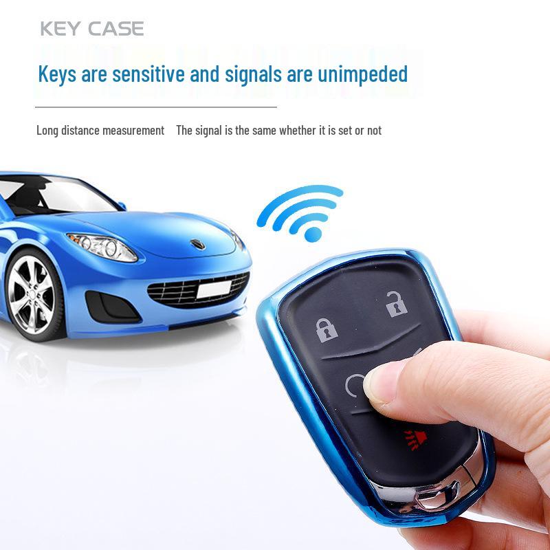 Cadillac Key Case: Fits XT5, XT4, CT5, XT6, ATS-L - Half-Pack Keychain Included