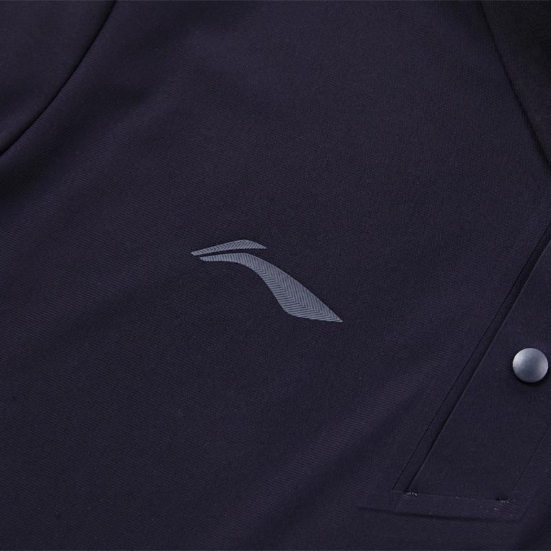 Мужские и женские поло Li Ning с воротником-поло, средняя посадка, APLV565-1