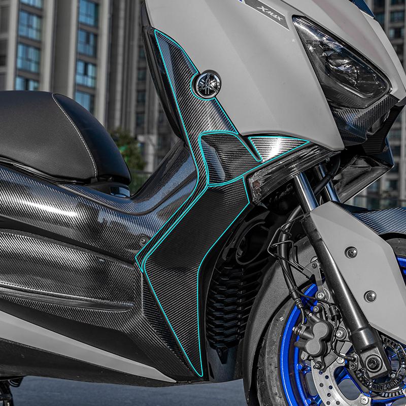 For YAMAHA XMAX300 2022 Style Carbon Fiber Sticker Body Plastic Accessories Motorcycle Waterproof Protection Paint Surface Decal