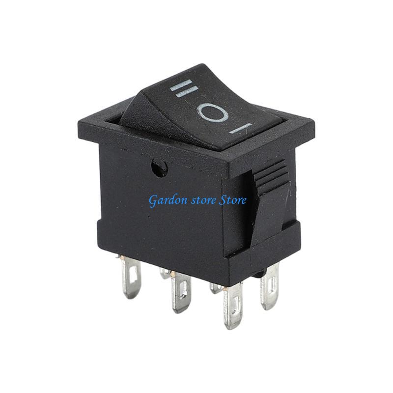 B0KB 1/4/10Pcs 6 Pin Toggle Switches 250V 6A 125V 10A Rocker Switches for Marine Boats