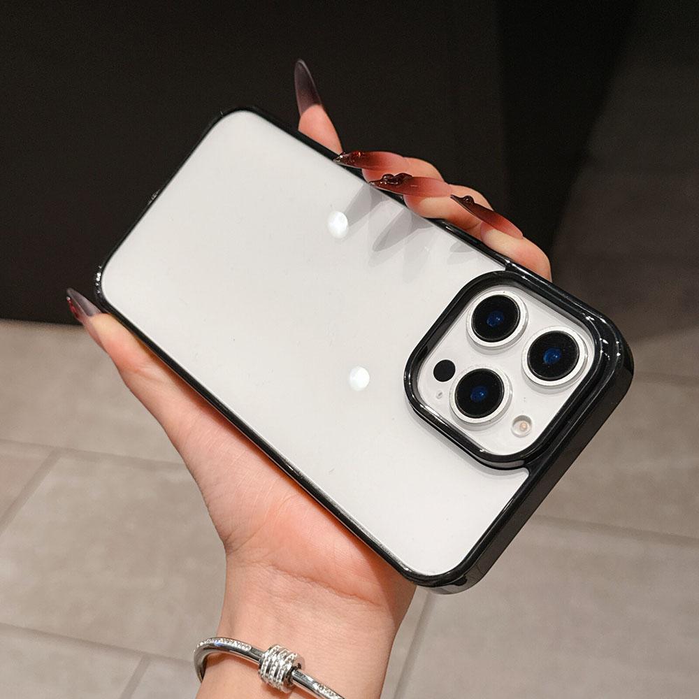 Роскошный Прозрачный Чехол для Телефона Конфетных Цветов Для iPhone 11 12 13 14 15 16 E Pro Max Plus Прозрачный Акриловый Бампер Задние Чехлы Обложка