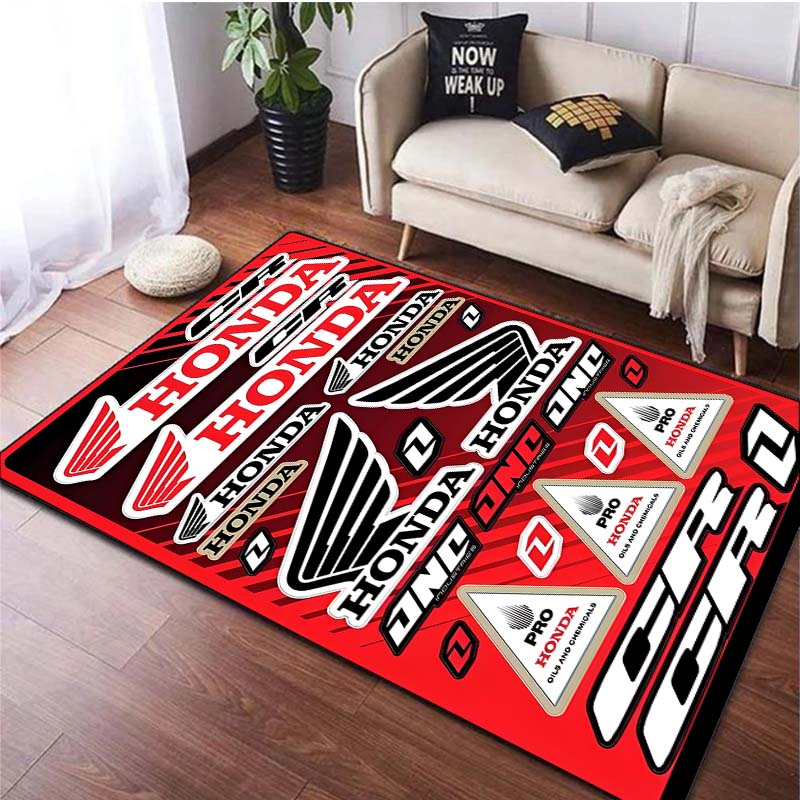 Коврик с рисунком Racing Moto H-HON-D-DA, противоскользящий, для гостиной, спальни, игровой комнаты, кухни, прихожей, коврик для молитвы, декоративный коврик, подарок Alfombra