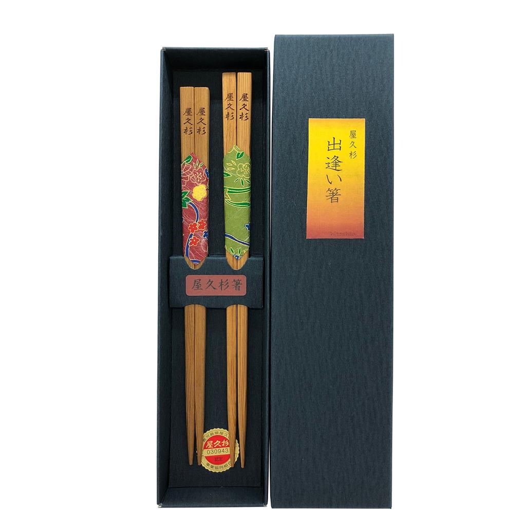 Пара палочек для еды Yone Tamari Jyuko Deai, Большая 23 x x Маленькая 22 x x, 1,7 0,8 см, 1,5 0,7 см