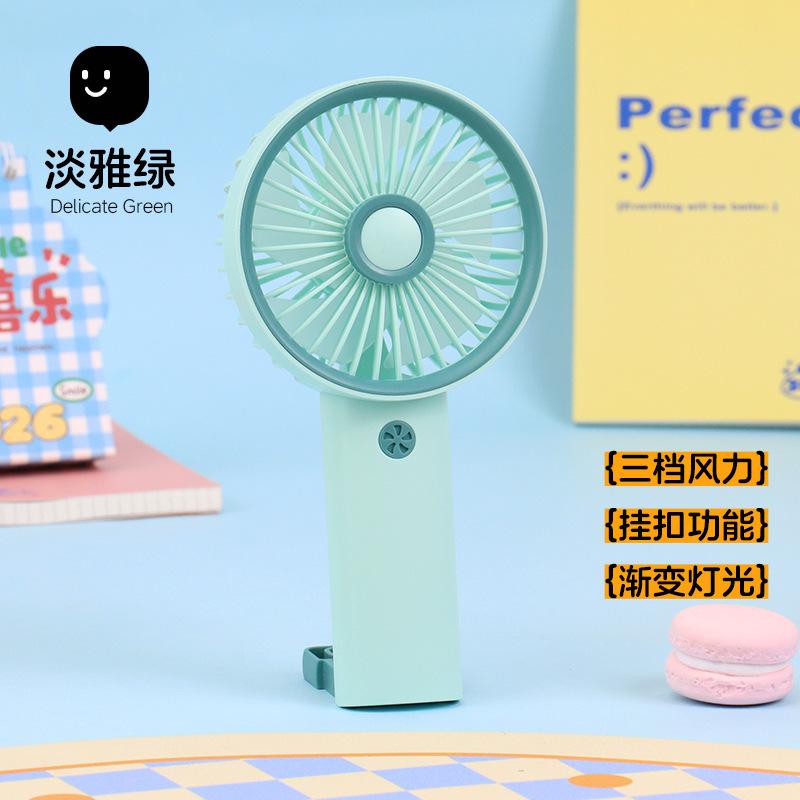 Small Fan with 3 Speed Settings Strong Airflow Low Noise USB Rechargeable Battery Operated Pocket Fan
