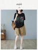 Women's Trendy Cotton Casual Loose-Fit Elastic Waist Shorts - Solid Color, Plus Size, Summer Style