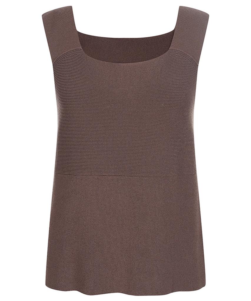 MAREMONTE Square Neck Sleeveless Knit_M235Mkt23P0