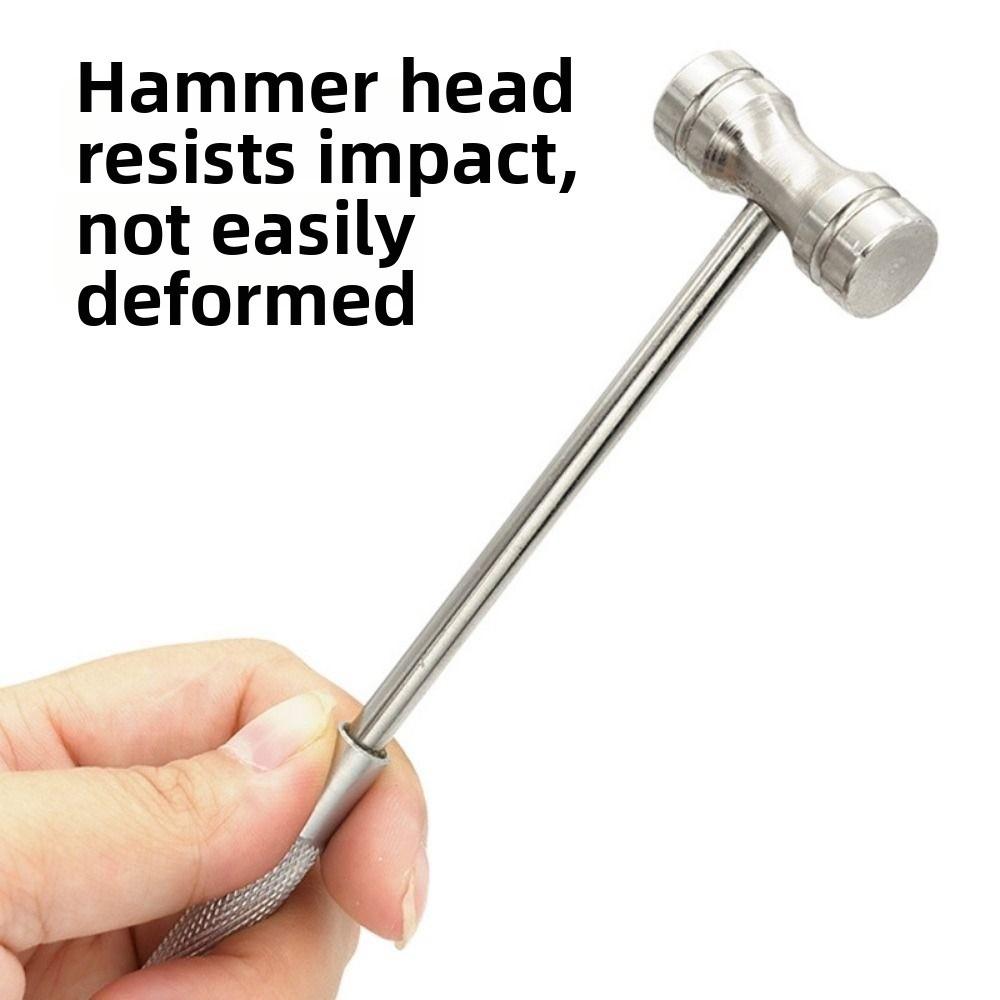 2Pcs/Set Anti-Skid Steel Jewelry Hammer Durable Bracelet Repair Tool  Metal Stamping