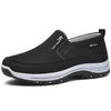 Sneakers Men Shoes Casual Loafers Non-Slip Slip On Vulcanized Shoes Soft Sole Solid Color Comfortable Water Sport Shoes Black