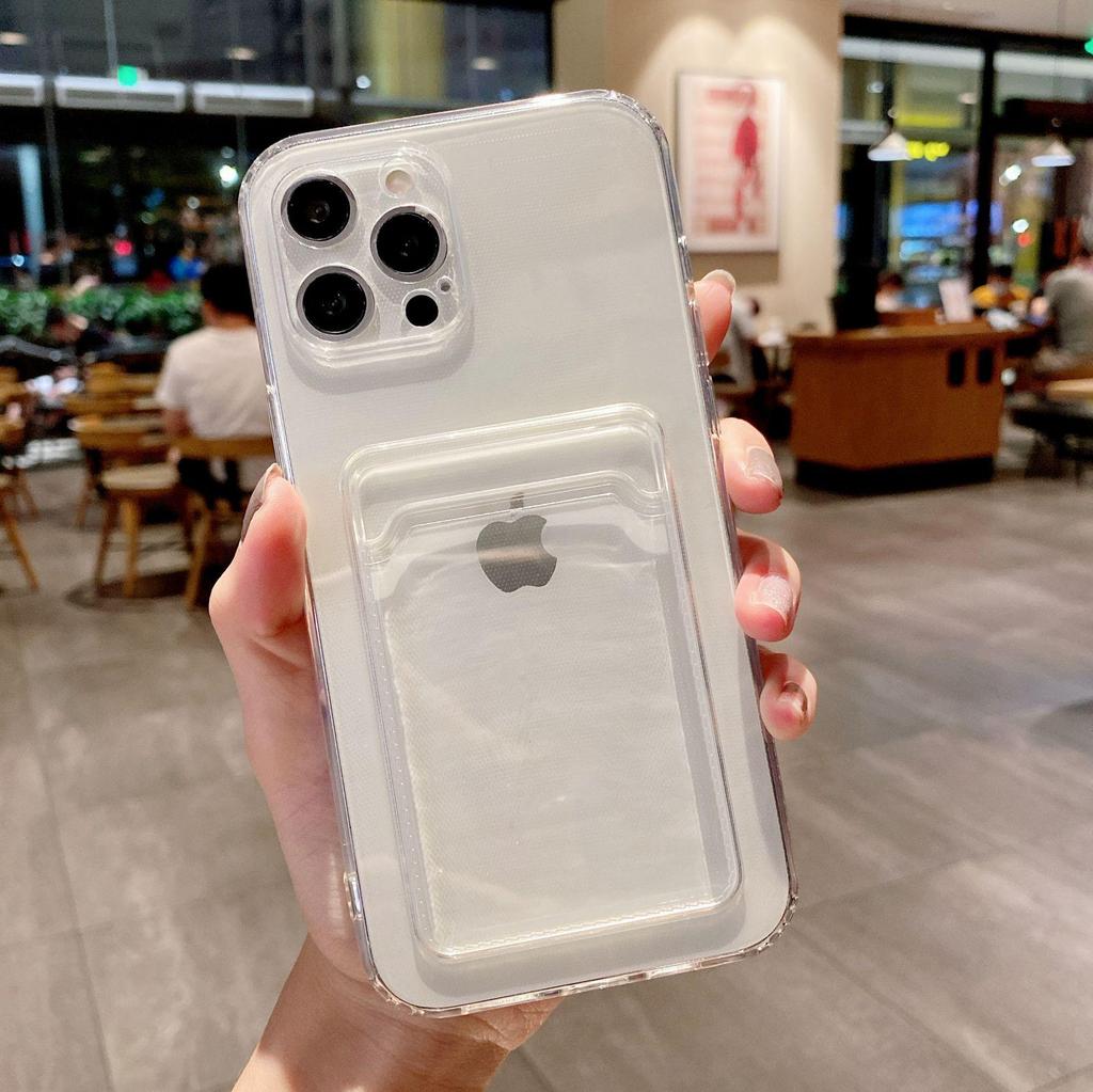 Чехол для iPhone 17 Pro Max с держателем для карт для моделей 13-16, Мягкая защита от падений, Подходит для X/XR.