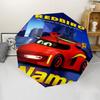 Custom Name Batwheels Theme Automatic Umbrella, Lightweight & Portable, 8 Rib, Perfect for Outdoor Travel, Birthdays, Christmas, Gifts.