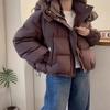Women's Winter Padded and Thickened Warm Jacket Casual Half High Neck Loose Casual Short Jacket Warm Coat