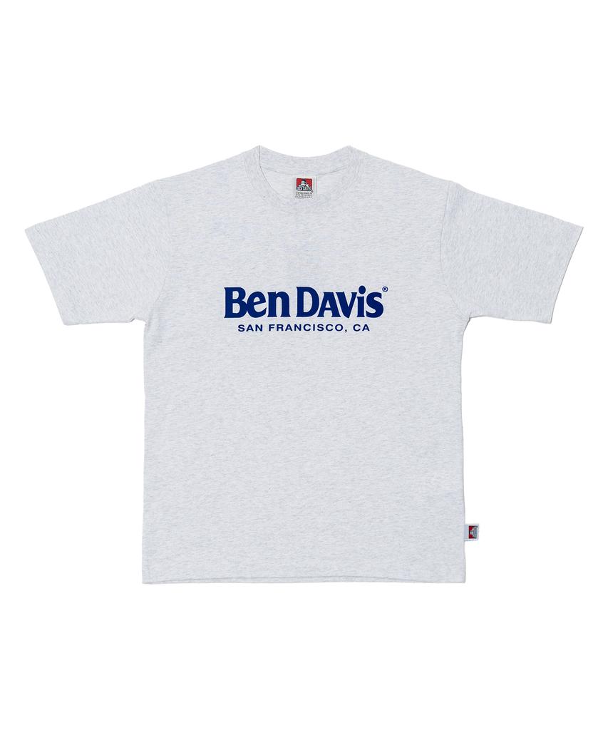 BEN DAVIS White Label Футболка с флоковым логотипом Угольный