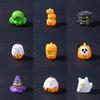 Halloween Miniature Figurines,Halloween Mini Resin Figures Ornament for Halloween Bag Fillers Garden Dollhouses Decors