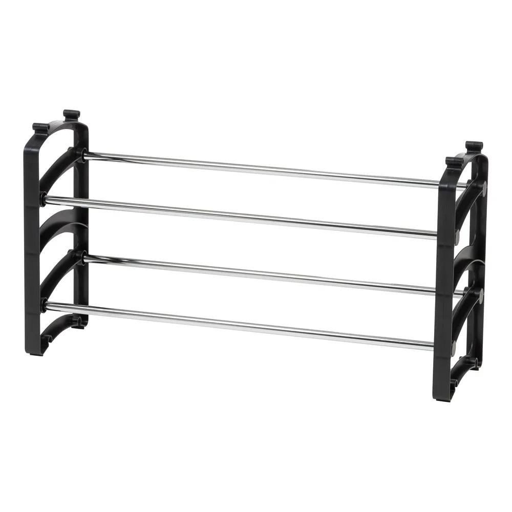 USA 2-Tier 6 Pairs Slim Metar Shoe Racks Entryway