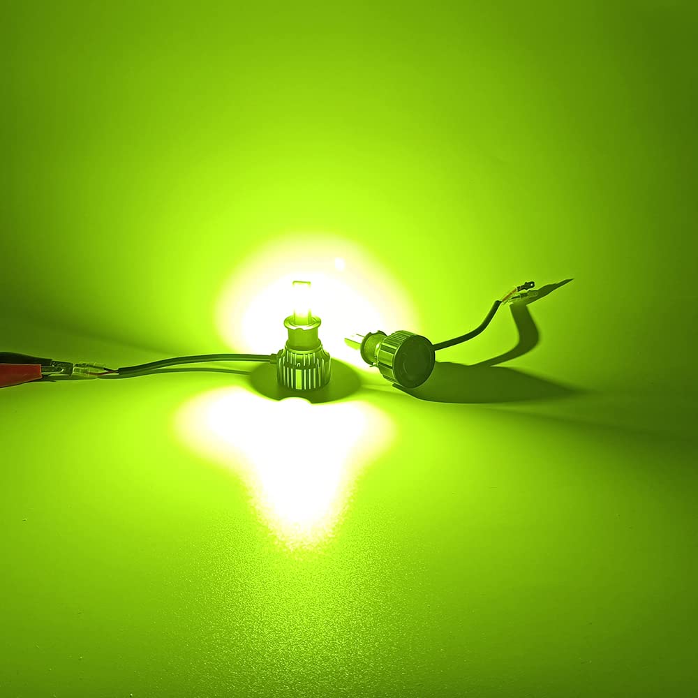 Светодиодные противотуманные фары Catland H3 лимонно-желтые, лаймово-желтые светодиодные противотуманные фары желто-зеленые автомобильные желтые светодиодные лампы желтая светодиодная лампа DC9V-30V 4000LM x 22