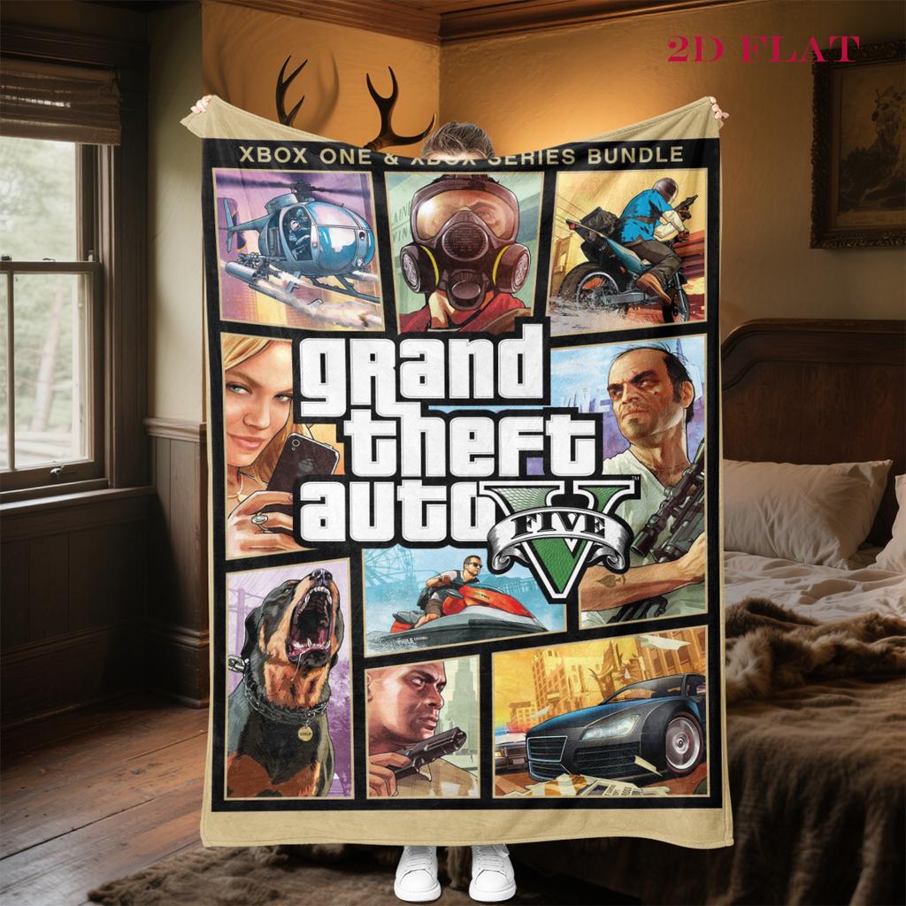 Grand Theft Auto V: Action & Adventure blanket blanket Home Decor Office rest blanket Outdoor plush blanket Air conditioning blanket