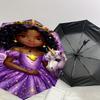 1PC princess unicorn Umbrella-8-Rib Reinforced Portable Folding Travel Suitable for All Seasons Outdoor Daily Use  -J0407