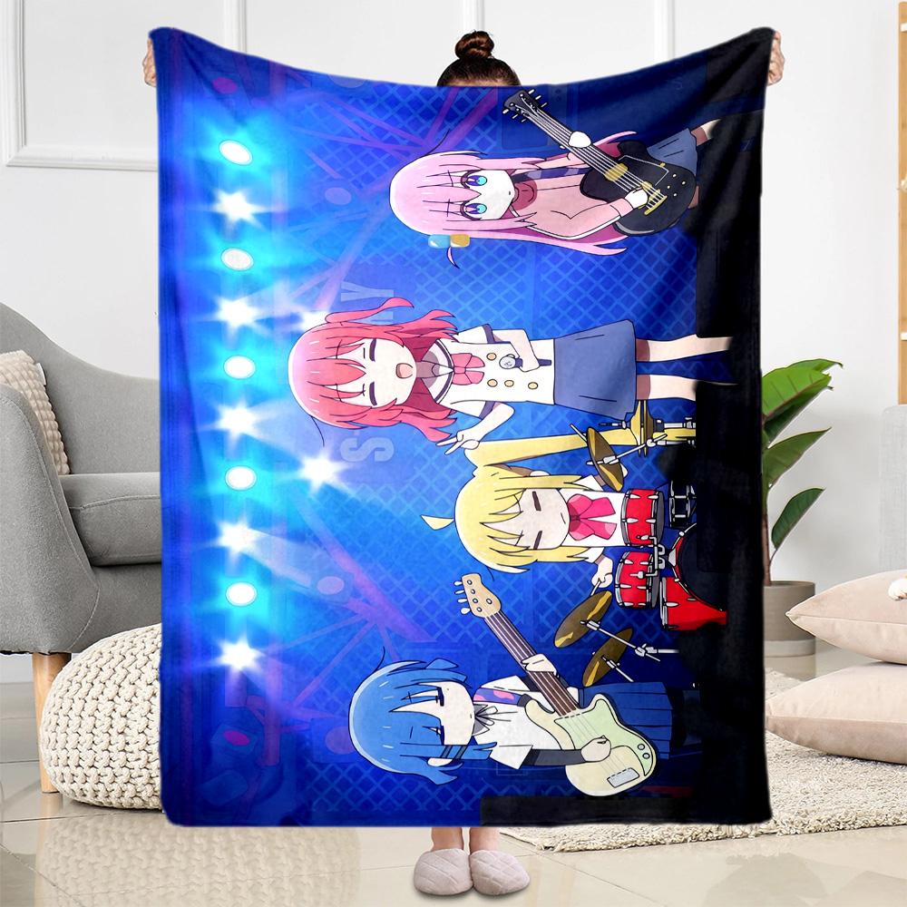 Rock Star Night Flannel Blanket-Soft and Suitable for Sofas,Beds,Offices,Travel,All Seasons,Great Gift for Holidays and Birthdays.