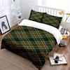 Diagonal orange plaid pattern. Bedding sets Duvet cover sets Duvet covers Pillowcases(1 * Duvet Cover 2 * Pillowcases without duvet insert)