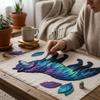 Starry Patchwork Sewing Kit Handmade Fabric Wildlife Craft Set  Home Decor