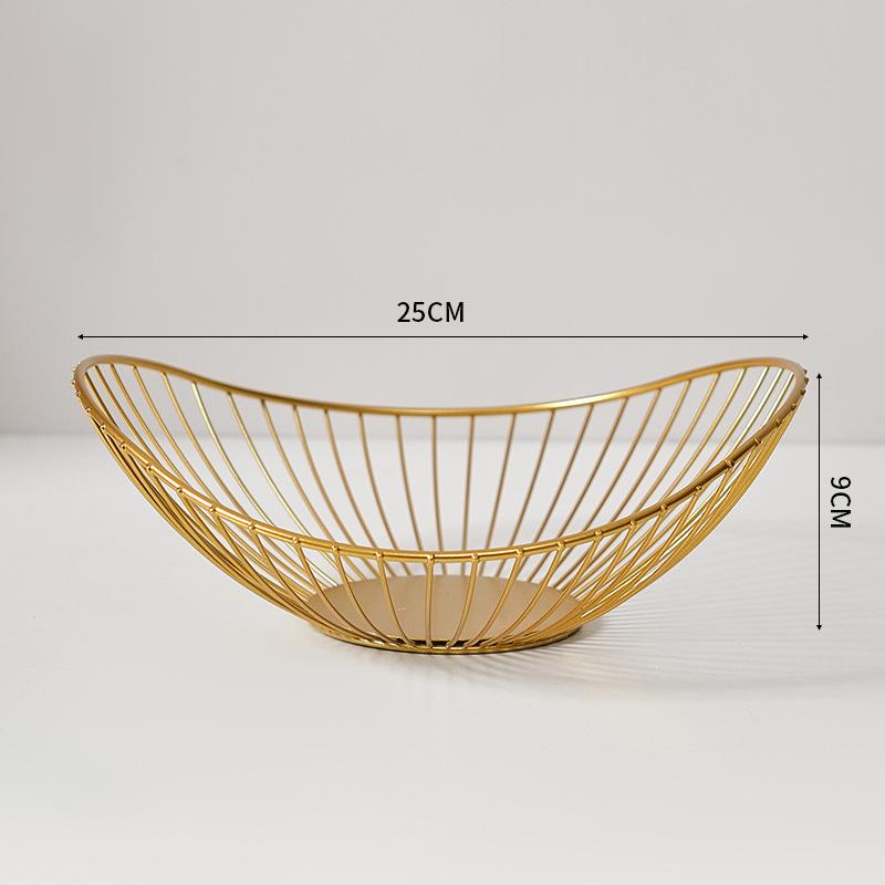 Корзина для фруктов Iron Art, поднос для конфет и закусок, фруктовая тарелка в скандинавском стиле, креативная фруктовая чаша, корзина для хранения, кухонный органайзер