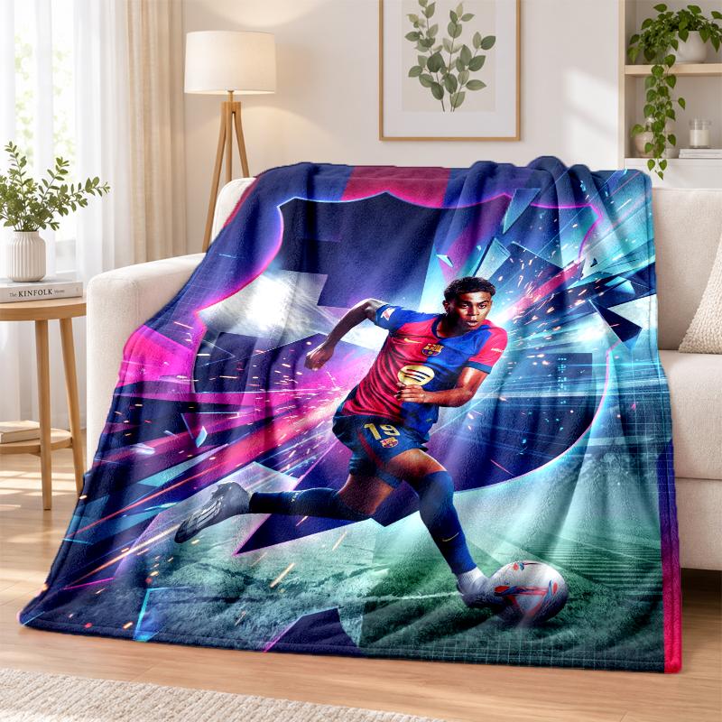 Yamal Printed Flannel Blanket Warm Comfort Bed Throw For Indoor Home Decoration