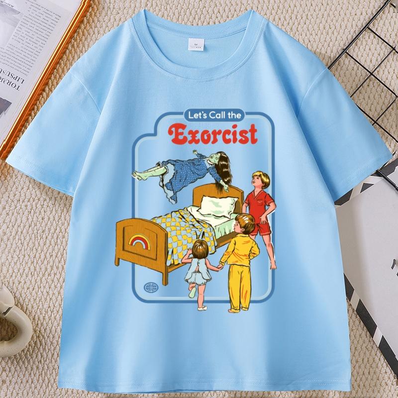 Unisex LetS Call The Exorcist Funny Graphic TShirt Unisex Women Fashion Clothing Cotton Tops Fashion Summer Tee Shirt Clothes