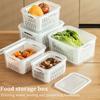 Пластиковые контейнеры для хранения фруктов и овощей Прозрачный контейнер для хранения в холодильнике Кухонный органайзер