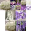 Gorgeous 2m Artificial Wisteria Silk Fake Flower Ivy Garland Vine For Wedding Decor