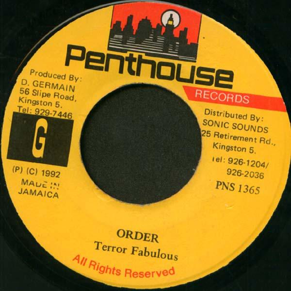 Пластинка 7 дюймов TERROR FABULOUS Заказ PNS1365 Penthouse Recor 1992 Ямайка Регги Ска Даб Б/у