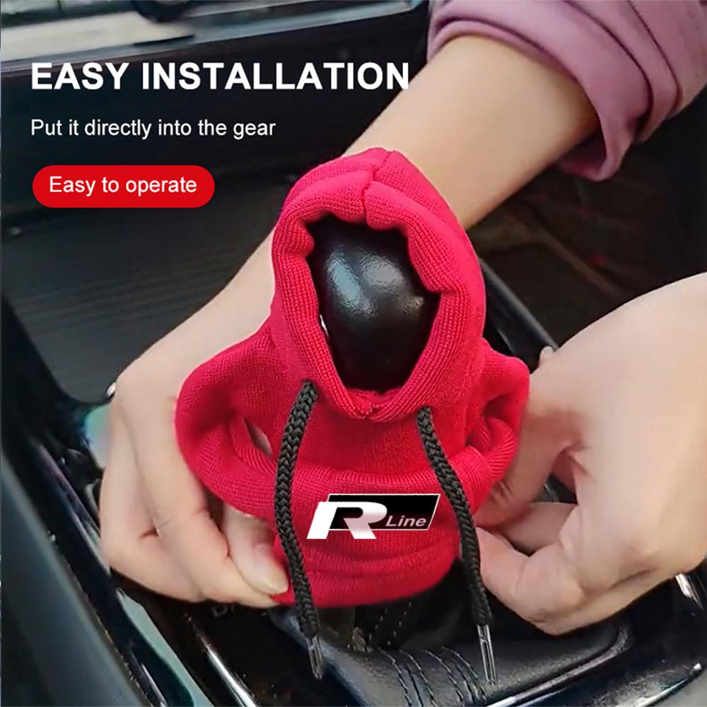 Gear Shift Hoodie Cover Manual Car Shift Lever Decoration Case for Volkswagen Vw RLINE Jetta Scirocco Polo Touran Golf Passat B5SZ6