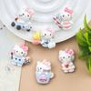 Игривый Мультяшный Кот Смоляные DIY Аксессуары: Клей, Чехол для телефона, Заколка для волос, Магнит, Наклейка на стакан для воды