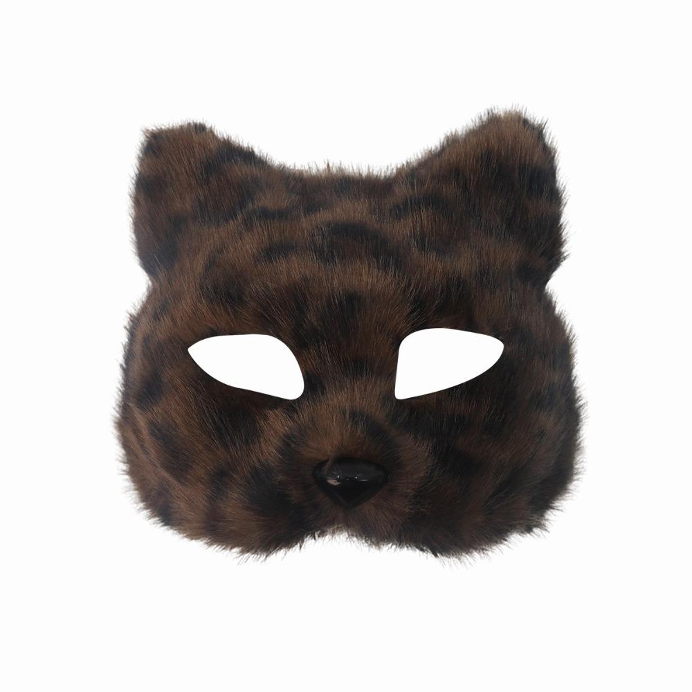 Realistic Half Face Mask Cartoon Masquerade Mask Ghost House Decor Eye Mask  Costume Party Supplies