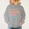Mother'S Day Mama Mommy Mom Bruh Printed Hoodie For Women Fashion Autumn And Winter Pullover Sunisex Creative Personalized Tops
