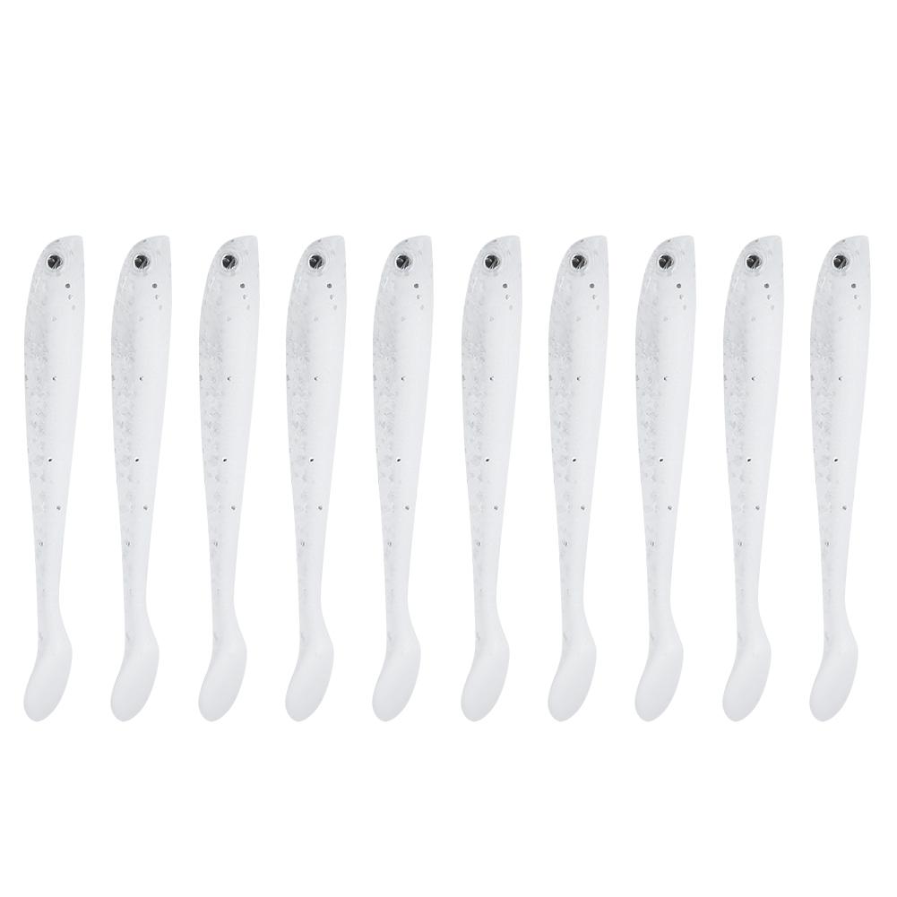 10 шт. 6 см Искусственная приманка с Т-образным хвостом ПВХ Экологически чистая Имитация Мягкая приманка Рыболовный аксессуар(3 #