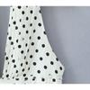 Womens French Vintage Polka Dot Halter Dress Slim Fit Pleated Short Teen Girls