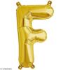 Foil Balloon - Letter F - Gold - 1 Pc